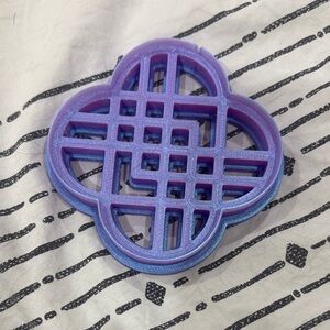Purple Blue 3.5 inch Huntrix cookie cutter from K-pop Demon hunters